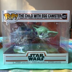 🪐 Star Wars Pop! The Child with Egg Canister BOBBLE - HEAD FIGURINE 🪐 NWT 🪐